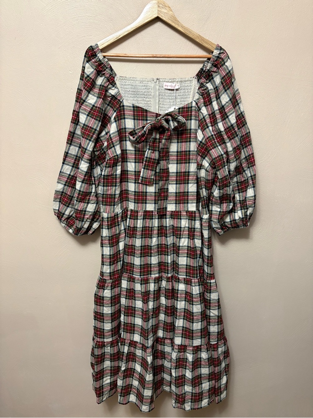 Ivy City Co Merry Dress Holiday Plaid Midi Size 2X NWT New - Picture 5 of 16
